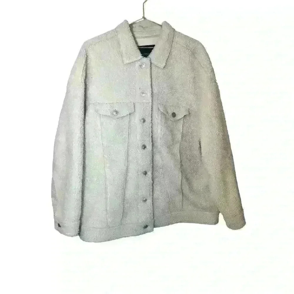 American Eagle mens faux fur mens jacket size xl in excellent condition